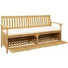 Lauko baldų komplektas Laikymo suolas su pagalve su saugykla 170 x 63 x 84 cm