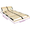 Lova Lamelinis lovos pagrindas Ruda 70 x 190 cm Kietas bukas medis