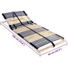 Lova Lamelinis lovos pagrindas Ruda 90 x 190 cm Kietas bukas medis