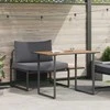 Lauko baldų komplektas Lauko plieniniai sėdimieji 2 pcs Antracitas Plienas