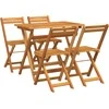 Lauko baldų komplektas Bistro komplektas 5 pcs Natūralus aliejus