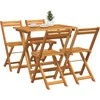 Lauko baldų komplektas Bistro komplektas 5 pcs Natūralus aliejus