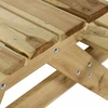 Lauko baldų komplektas Iškylų stalas su suoliukais, 220x122x72cm, impregnuota pušis