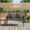 Lauko baldų komplektas Lauko suoleliai 2 -Seater 116 x 56 x 75 cm poliratanas