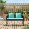 Lauko baldų komplektas Lauko suoleliai 2 -Seater 116 x 56 x 75 cm poliratanas