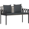 Lauko baldų komplektas Lauko suoleliai 2 -Seater 116 x 56 x 75 cm poliratanas