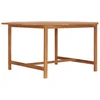 Lauko baldų komplektas Sodo stalas, 150x150x75cm, tikmedžio medienos masyvas