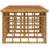 Sodo stalas Natūrali 100 x 55 x 37 cm PE Rattan ir Stiklas