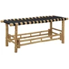 Lauko baldų komplektas Sodo suolas 110 x 38 x 40 cm Bambukas Natūrali Stačiakampio