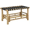 Lauko baldų komplektas Sodo suolas 80 x 38 x 40 cm Bambukas Natūrali Stačiakampio