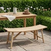 Lauko baldų komplektas Sodo suolas Natūrali 110 x 45 x 50 cm Bambukas