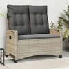 Lauko baldų komplektas Sodo suolas su pagalve 105 x 60 x 112 cm plienas