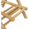 Lauko baro kėdės su pakojais, 2 vnt., sulankstomos, bambukas