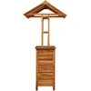 Lauko baro stalas su stogeliu, 113x106x217cm, akacijos masyvas
