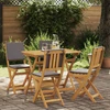 Lauko bistro kėdės 4 pcs Tamsiai pilka 38 x 46 x 85 cm