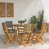 Lauko bistro kėdės 6 pcs Tamsiai pilka 38 x 46 x 85 cm