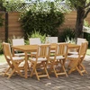 Lauko bistro kėdės 8 pcs Kreminė balta 38 x 46 x 85 cm