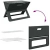 Lauko grilis Juoda 46 x 31 x 31 cm Plienas