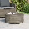 Lauko kavos stalas Pilka Ø 68 x 30 cm poliratanas