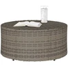 Lauko kavos stalas Pilka Ø 68 x 30 cm poliratanas