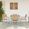 Susilankstantis krėslas 4 pcs Ruda 56 x 57 x 87 cm