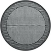 Lauko kilimas, pilkos spalvos, 120cm skersmens, PP