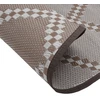 Lauko kilimas, rudos spalvos, 120cm skersmens, PP