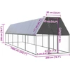 Lauko narvas viščiukams, 2x10x2m, galvanizuotas plienas