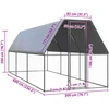 Lauko narvas viščiukams, 2x6x2m, galvanizuotas plienas