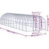 Lauko narvas viščiukams, 3x10x2m, galvanizuotas plienas