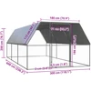 Lauko narvas viščiukams, 3x6x2m, galvanizuotas plienas