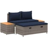 Lauko baldų komplektas Lauko sofos komplektas 4 -Seater 4 pcs 55 x 30 x 39 cm