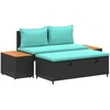 Lauko baldų komplektas Lauko sofos komplektas 4 -Seater 4 pcs 55 x 30 x 39 cm