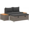 Lauko baldų komplektas Lauko sofos komplektas 4 -Seater 4 pcs 55 x 30 x 39 cm
