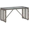 Lauko stalas Pilka ir juoda 80 x 40 x 40 cm