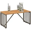 Lauko stalas Pilka ir ruda 80 x 40 x 40 cm poliratanas