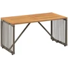 Lauko stalas Pilka ir ruda 80 x 40 x 40 cm poliratanas