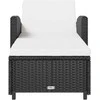 Lauko stalas su saugykla Natūrali ir pilka 110 x 35 x 75 cm