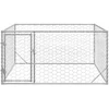 Lauko šunų voljeras su durelėmis, 2x2x1 m, cinkuotas plienas
