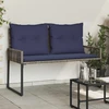 Lauko baldų komplektas Lauko suolas 2 -Seater 4 vnt. 110 x 59 x 82 cm poliratanas