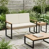 Lauko baldų komplektas Lauko suolas 2 -Seater 107 x 61 x 80 cm poliratanas