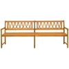 Lauko suolas 2 -vietis 220 x 56 x 90 cm Kietos akacijos mediena