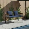 Lauko suolas 2 -Seater 117 x 54 x 74.5 cm poliratanas