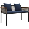 Lauko suolas 2 -Seater 117 x 54 x 74.5 cm poliratanas