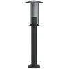 Lauko šviestuvas, juodos spalvos, 60cm, nerūdijantis plienas