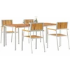 Lauko valgomojo komplektas 5 vnt. 180 x 90 x 75 cm