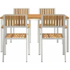 Lauko valgomojo komplektas 5 vnt. 150 x 90 x 75 cm