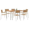 Lauko valgomojo komplektas 7 vnt. 150 x 90 x 75 cm