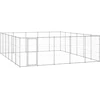 Lauko voljeras šunims, galvanizuotas plienas, 36,3m²