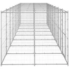 Lauko voljeras šunims, galvanizuotas plienas, 19,36m²